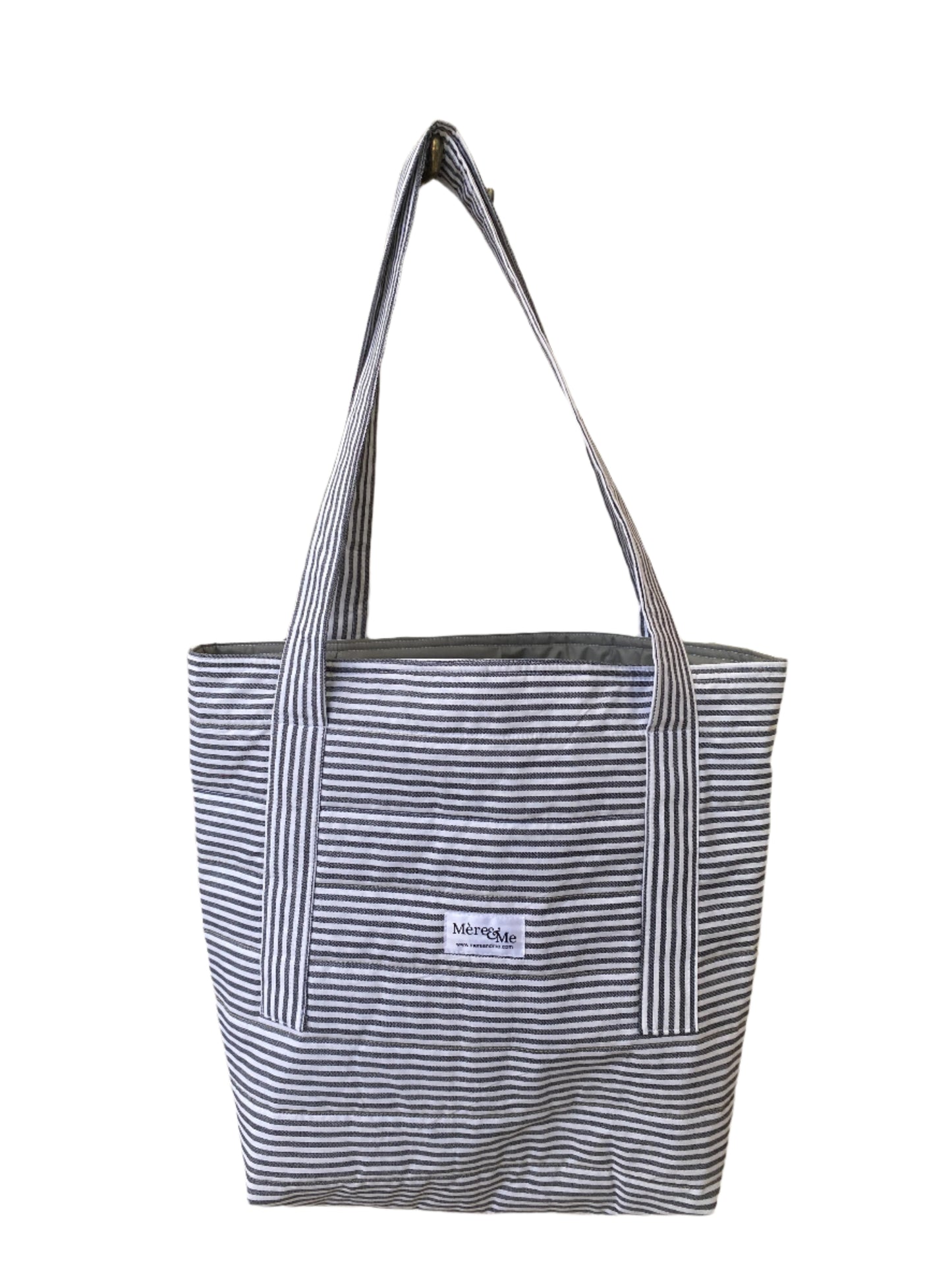 Mère & Me Totes Striped Grey
