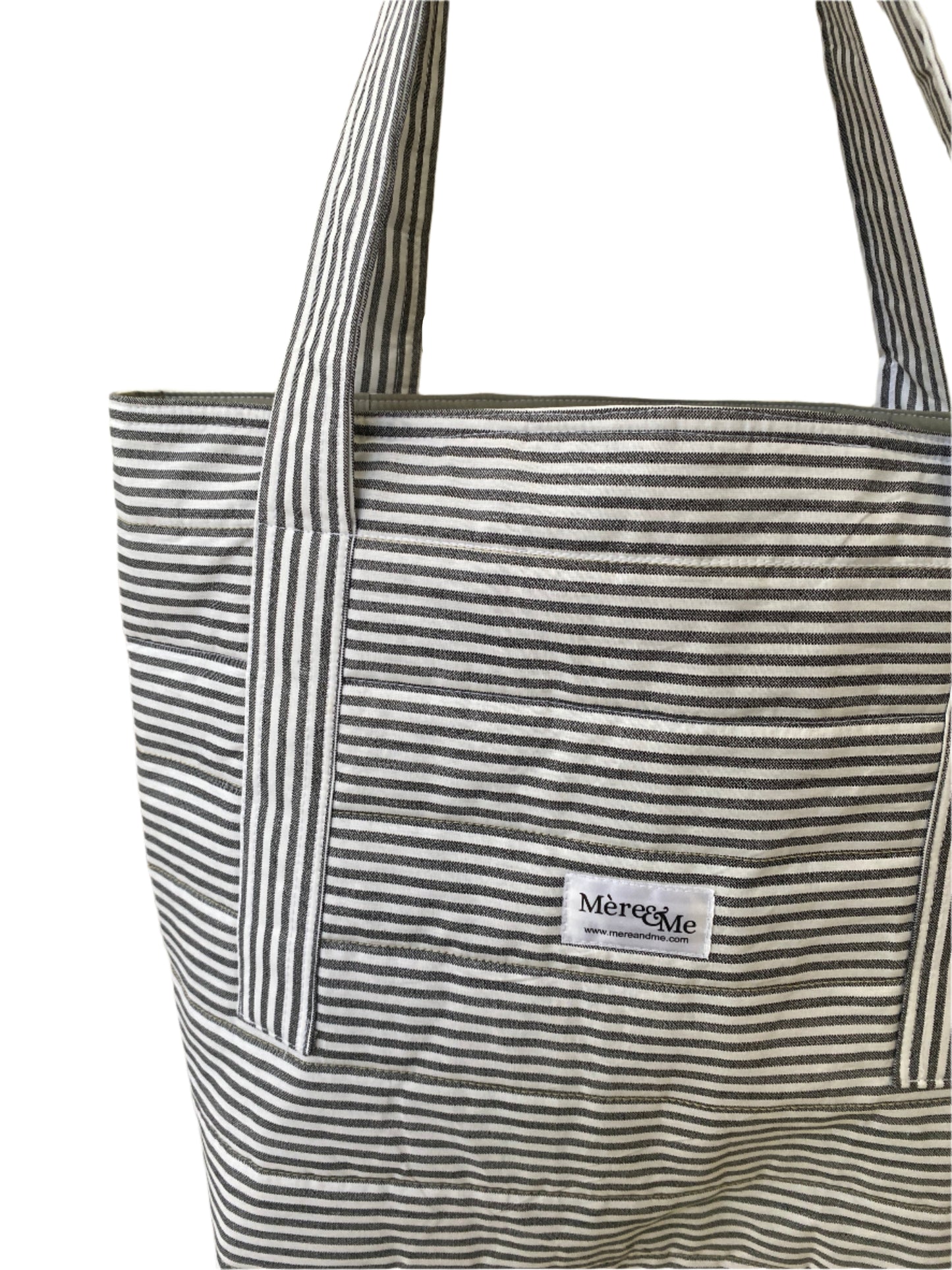 Mère & Me Totes Striped Grey