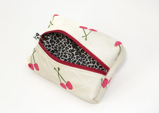 The Mère & Me "Petite" Bag Cherry & Leopard Print