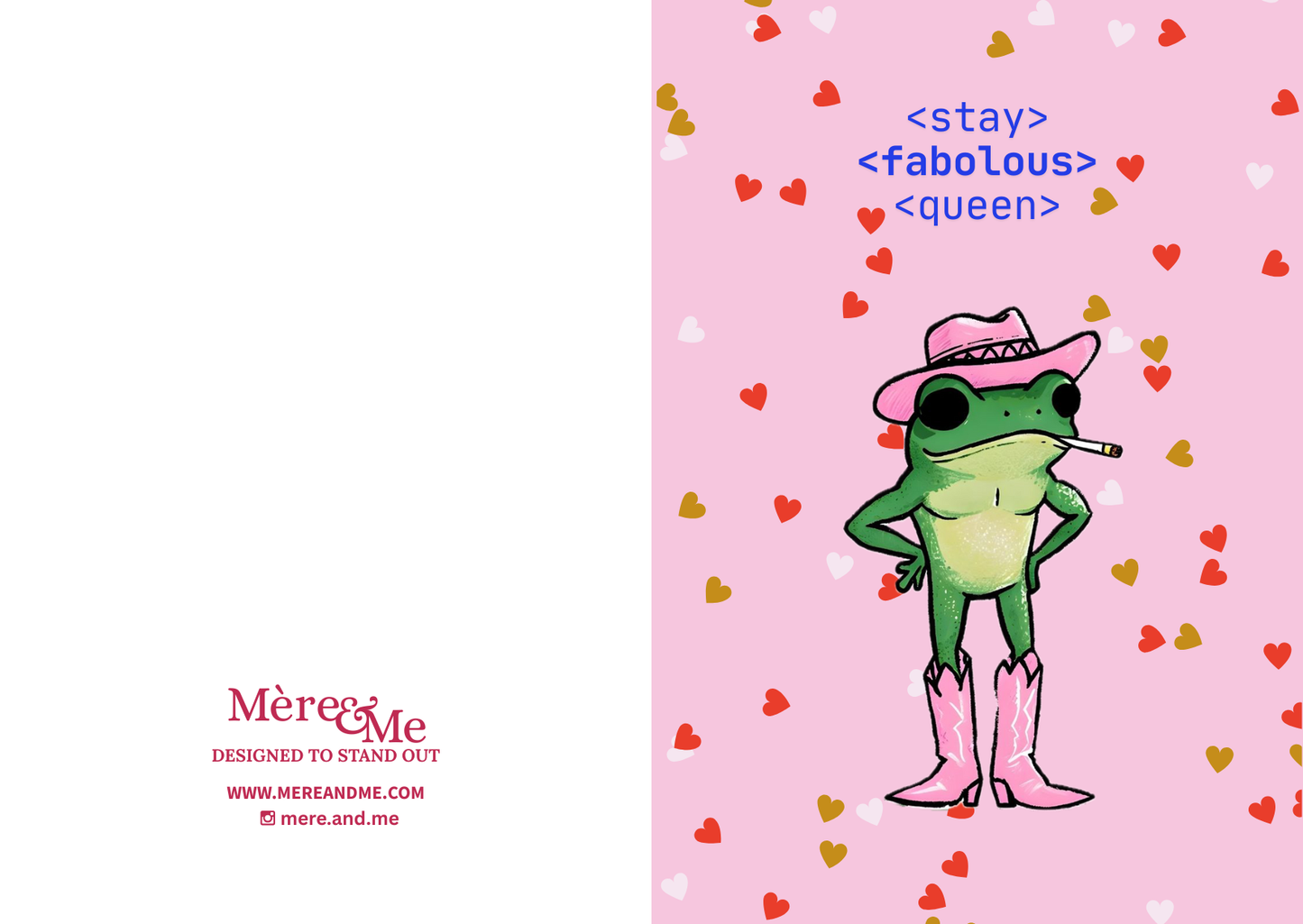 Mère & Me Gift Cards Pasta Fabolous Frog