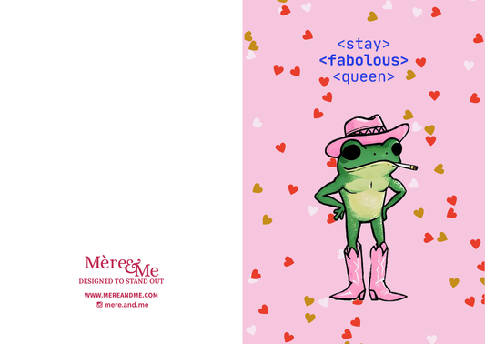 Mère & Me Gift Cards Pasta Fabolous Frog