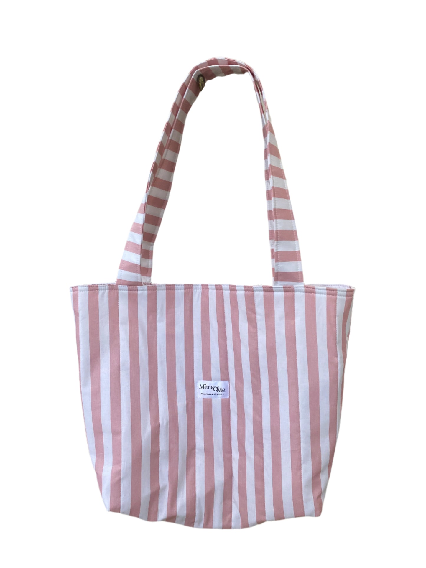 Mère & Me Totes Pink Stripes